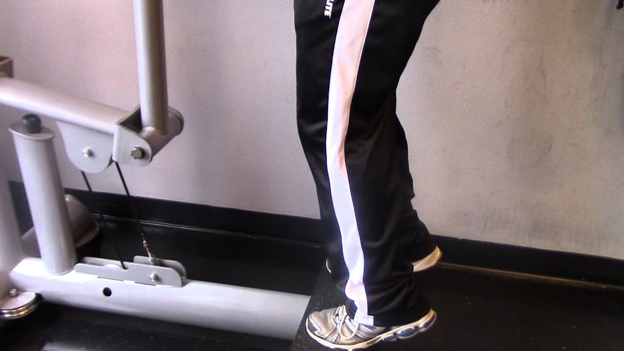 Mollets Debout Machine Standing calves raise machin mollets debout à la machine - YouTube