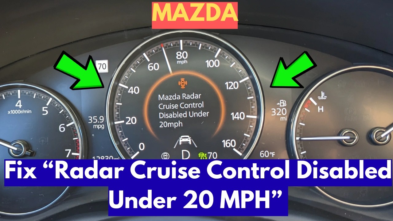 How to Identify if Your System Supports Stop Go How to Identify if Your System Supports Stop Go - Mazda Radar Cruise Control Disabled Under 20 Mph