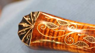 JAY HENDRICKSON KNIVES SILVER WIRE INLAY DEMONSTRATED BY NANCY HENDRICKSON