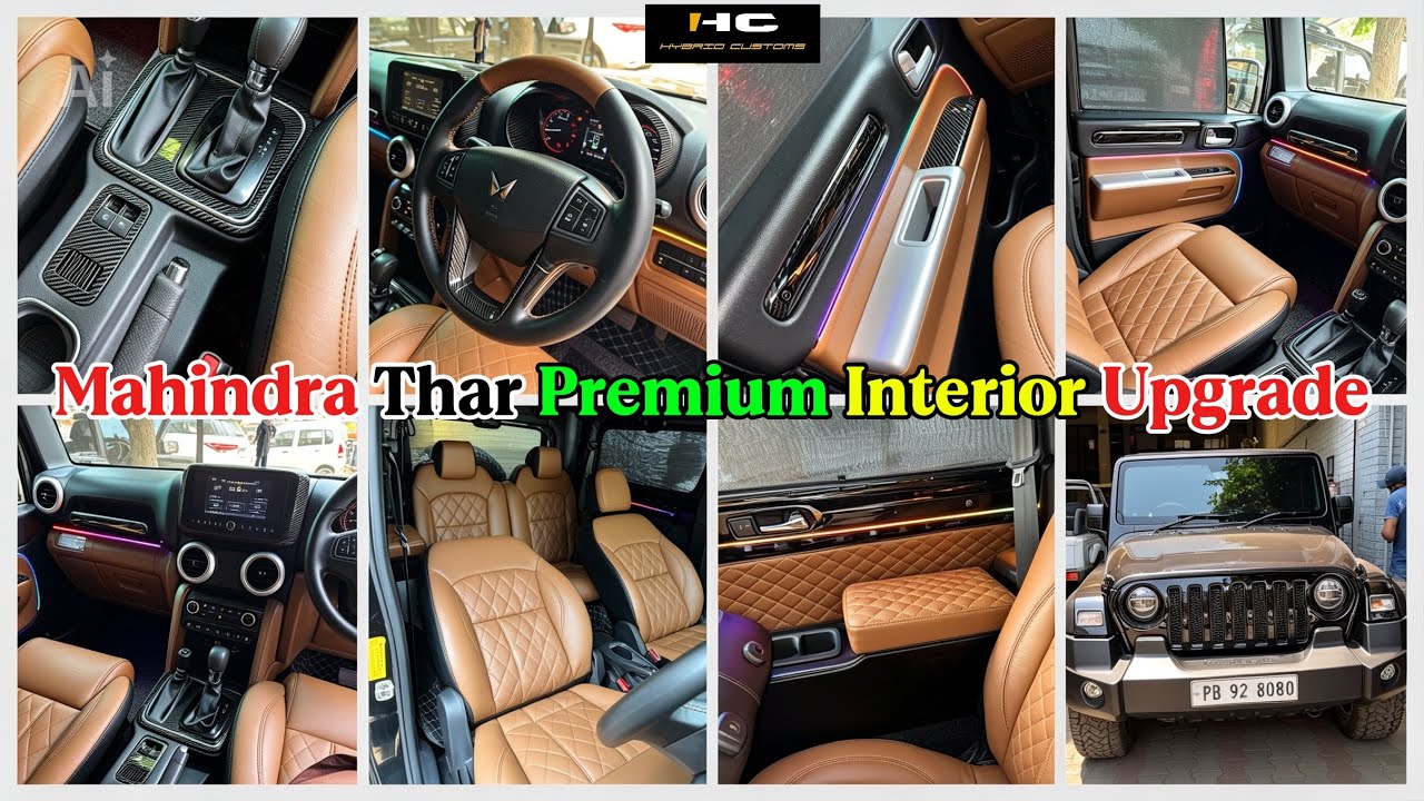 MAHINDRA THAR INTERIOR UPGRADE ||#mahindra #thar #interiordesign #upgrade #explorepage