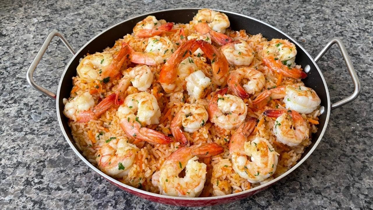 Como Fazer Arroz Com Camarão | Delícias da Eleni