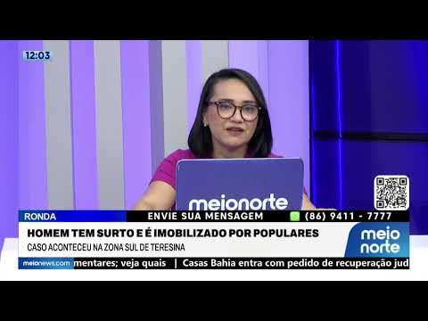 Homem tem surto e é imobilizado por populares; veja! | Ronda