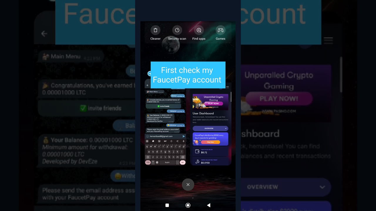 Earn Free Litecoin LTC Telegram Bot Withdraw to FaucetPay