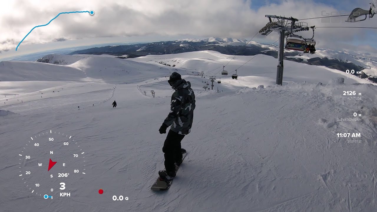 ⁣Pârtia Lăptici 2 (roșie), Sinaia 21.01.2021