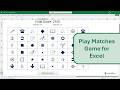 Play matches game for Excel - No sound - Excel Effects