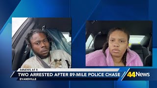 Two arrested after high-speed multi-county chase