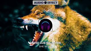 She Wolf - David Guetta ft. Sia | [8D AUDIO + REVERB]