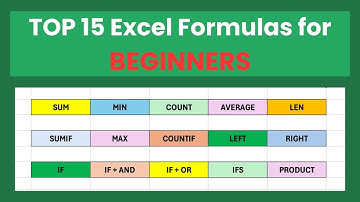 Top 15 Excel Formulas for Beginners – Learn the Most Used Functions First!