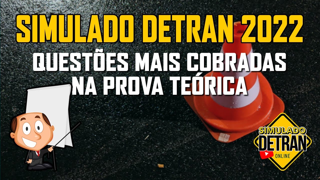 40 QUESTÕES COMENTADAS e DICAS│SIMULADO DETRAN ONLINE - YouTube