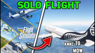 4K RTX Microsoft Flight Simulator-FLIGHT! CHARLES B WHEELER DOWNTOWN KMKC TO CHICAGO MIDWAY MDW