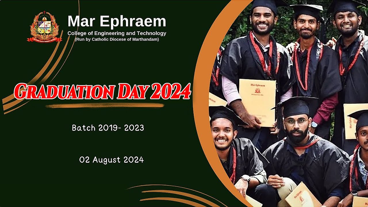 🔴 LIVE : Graduation Day 2024 /Mar Ephraem College of Engineering and ...