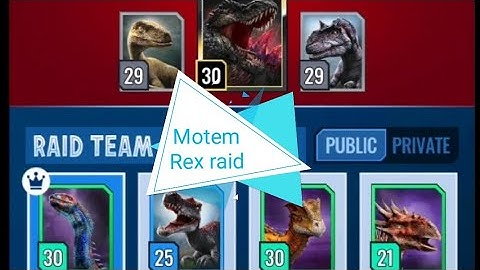 Mortem Rex raid boss defeated by Gemini, Irri, Tenrex, Tuora EP3 (Jurassic World Alive V2.2)