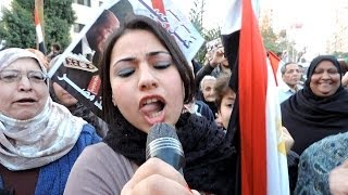 زغاريط وفرحة البنات وسيدات مصر ( أجمل زغروطة بنت مصرية ) فى أستفتاء دستور 2014