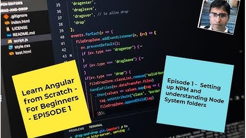 Angular with NODE JS tutorial   Learn to develop Angular projects   Setup Environment