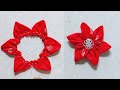 Easy DIY Fabric Flowers/Hand Embroidery Design/Cloth flower making easy