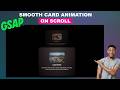 Scroll-Based Smooth Card Animation | Elementor and GSAP Tutorial
