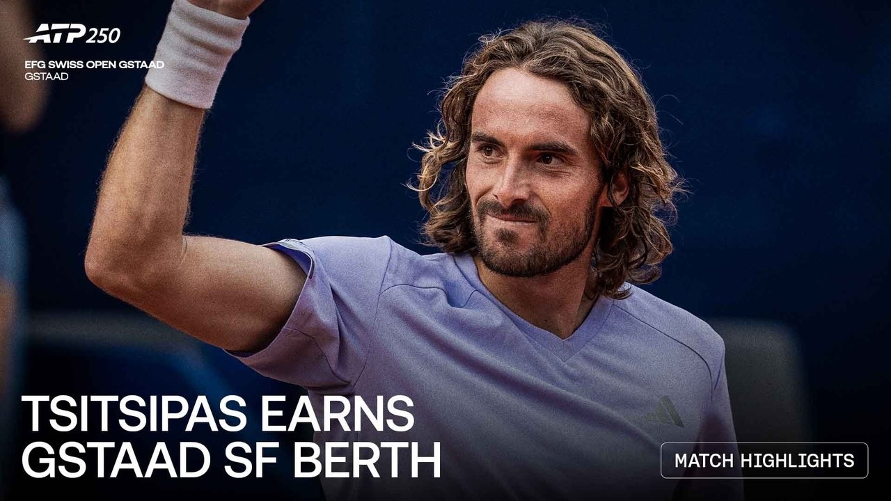 Stefanos Tsitsipas vs Arthur Rinderknech Highlights | Gstaad 2006 Quarter-Final