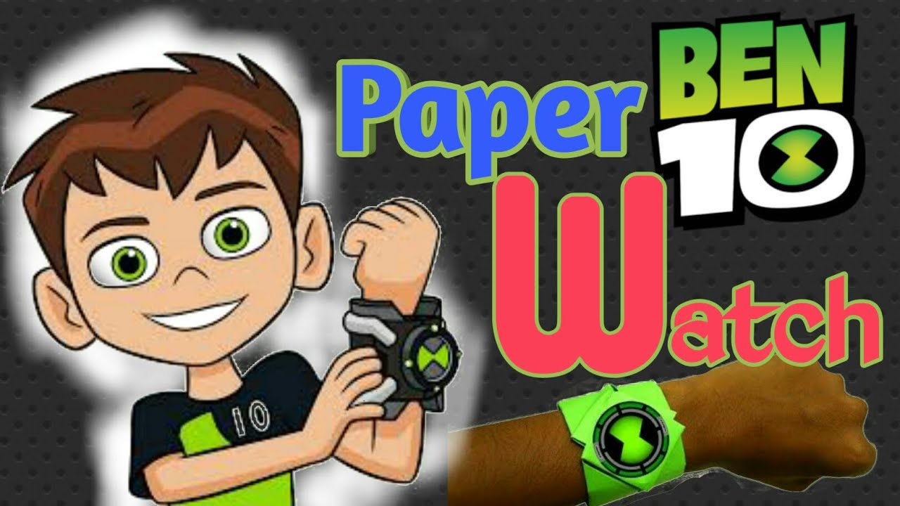 How to make origami BEN 10 watch using A4 paper. #origami #ben10 # ...