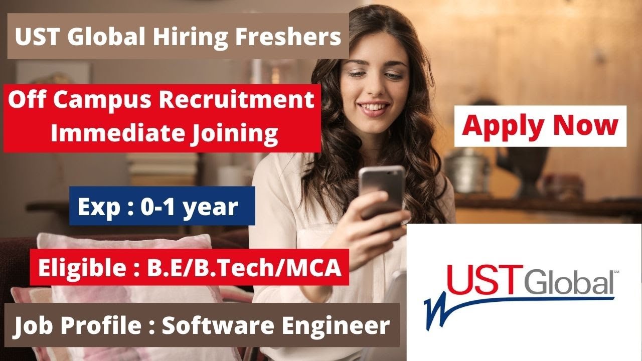 UST Global Off Campus Drive Hiring Freshers As Software Developer For B ...