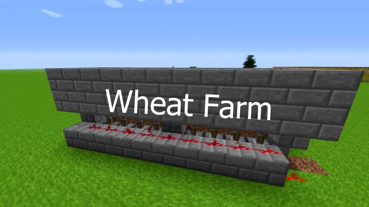 How To Make A Semi-Automatic Wheat Farm - Minecraft Tutorial S01 EP10 ...