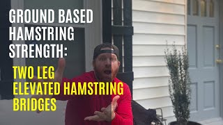 Beginner Hamstring Strength: 90-90 Feet Elevated Box Hamstring Bridge