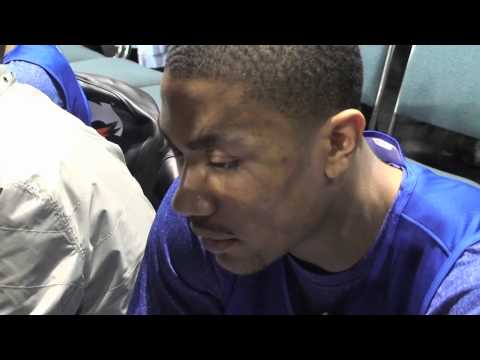 Derrick Rose At NBA All Star Practice 