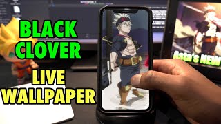 Live wallpaper 4K Black Clover Asta 