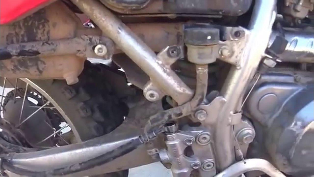KLR 650/dirt bike rear brake line replacement YouTube