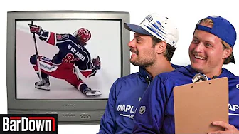 LEAFS PLAYERS REACT TO THEIR OWN JUNIOR HIGHLIGHTS