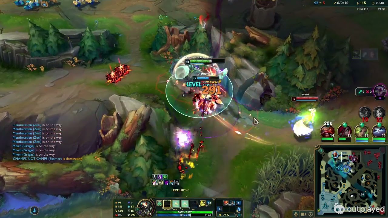 LoL Skarner 5/0/10 Ranked Flex EUNE 650LP Master 80%winrate rush to Challenger Teamfight 1612LP Peak