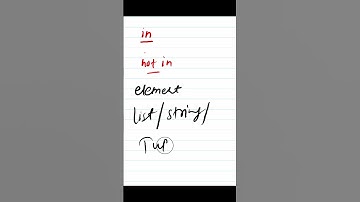 Python - 028 : Membership Operators in Python #python #pythonprogramming #pythontutorial