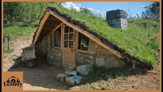 Construction of a dugout in the mountains. DIY by Lesnoy_Near the fire 1,215,901 views 11 months ago 29 minutes