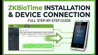 How to Install ZKBioTime Software & Connect ZKTeco Device A to Z  | বায়োটাইম সফটওয়্যার সেটাপ screenshot 1
