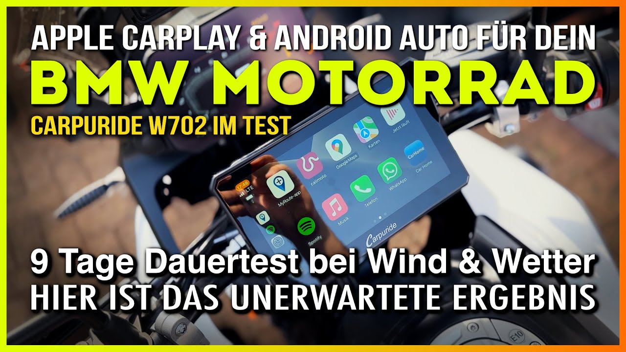 Apple Carplay für dein BMW Motorrad - Carpuride W702 im 9 Tage ...