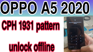 oppo A5 2020 pattern remove ufi box