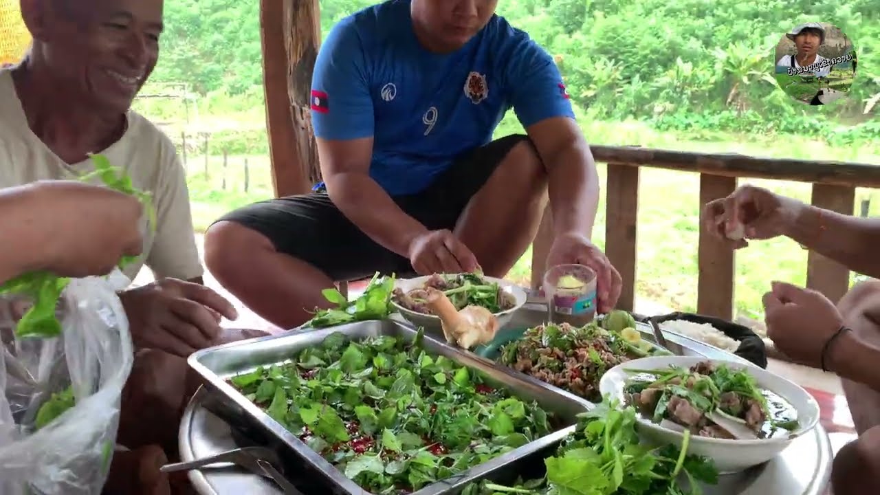 ຄິດຮອດບ້ານເຮົາເດ້ຄວາມສຸກນຳພໍ່ແມ່ທີ່ບ້ານນາ🌾🌴ບ້ານເຮົາດິນແດນລາວ🌾🌴 ชีวิตชาวนาชนบทในเขตนอกของลาว🇱🇦🌎