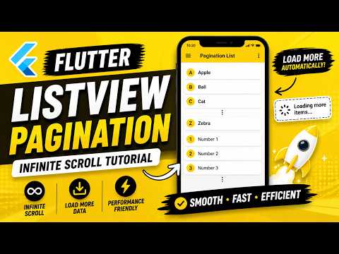 🐅 FLUTTER ANDROID ~ 🐅 LIST VIEW PAGINATION ~ 🐅TUTORIAL