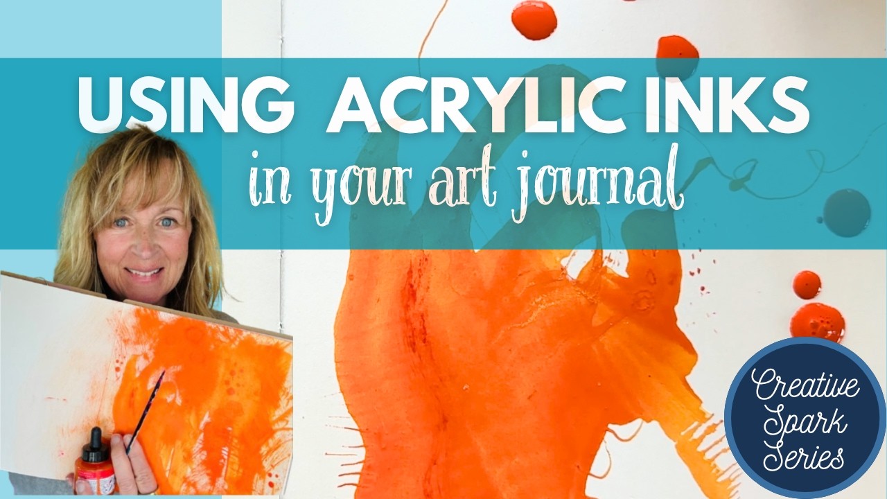 Using Acrylic Ink Using Acrylic Inks in Your Art Journal - For Beginners! - YouTube