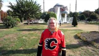 Istanbul Turkey with my Calgary Flames Shirt by Blue Mosque and Hagia Sophia by Christina Johnson 492 views 12 years ago 46 seconds