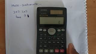 Multi-statements at one time in calculator