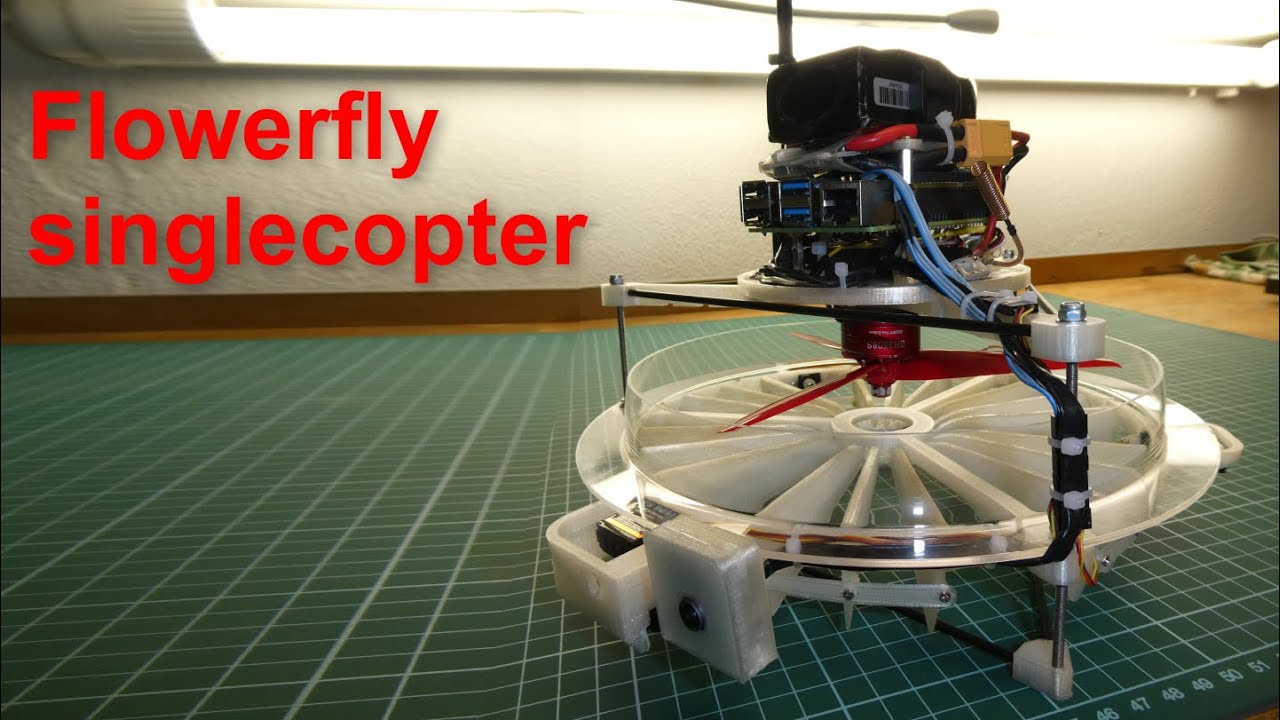 Flowerfly singlecopter drone