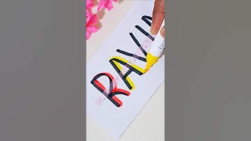 🥰Name lettering for beginners #shorts #calligraphy #shortsfeed