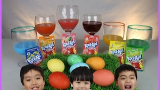 Famous DIY KOOL AID Easter Eggs Fun Coloring for Kids Wealth
