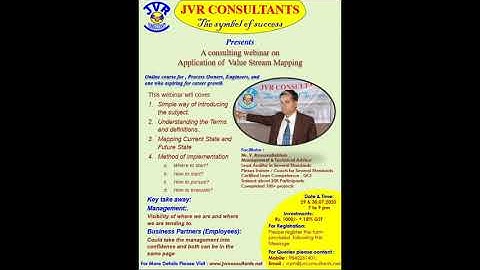 Consulting webinar on Value Stream Mapping