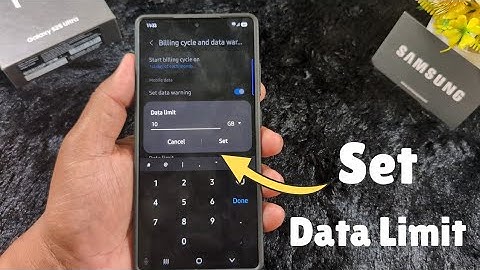 How to Set Mobile Data Limit in Samsung Galaxy S25 Ultra/S25 Plus/S25