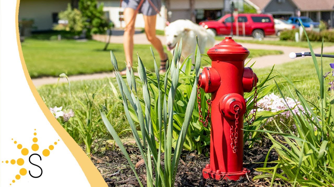 Sunnydaze Fire Hydrant Dog Pee Post Metal Garden Statue - Size Options - XCA-413