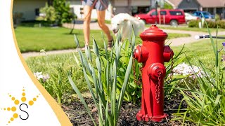 Sunnydaze Fire Hydrant Dog Pee Post Metal Garden Statue - Size Options - XCA-413