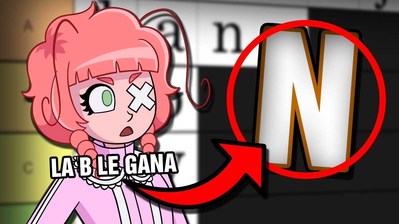 Califico TODAS LAS LETRAS del abecedario en una TIER LIST