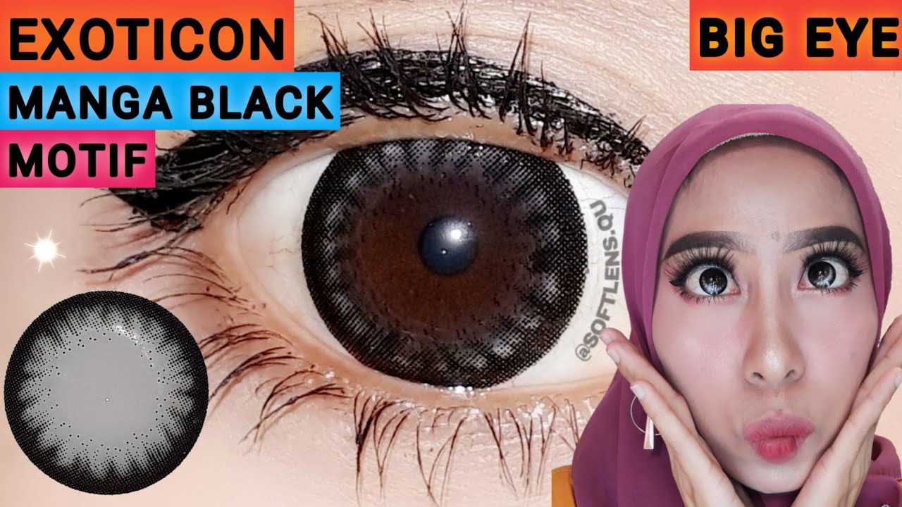 Softlens Shin Manga 1t Kira Black Exoticon Review Juan Lismana Youtube
