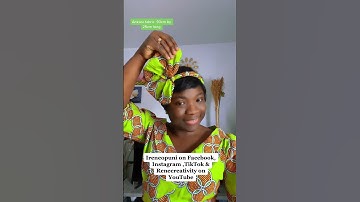 Quick & Easy Headwrap Tutorial #shorts #headwrap #youtubeshorts